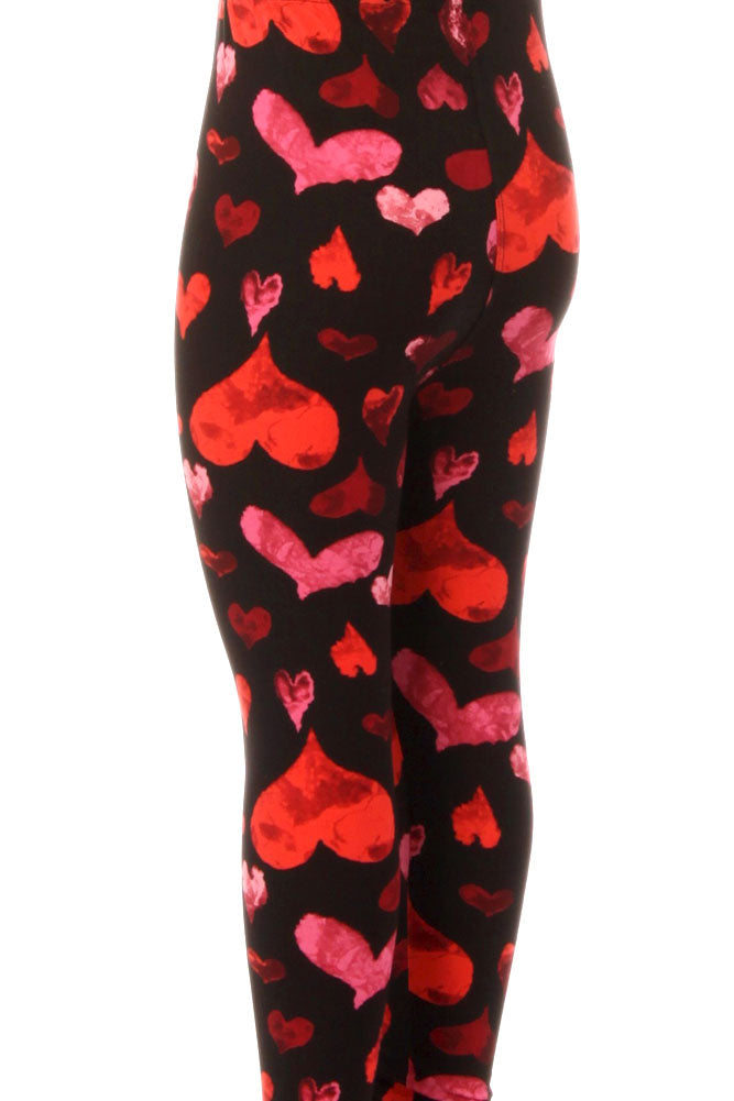 Women's Regular Valentine Theme Pattern Printed Leggings