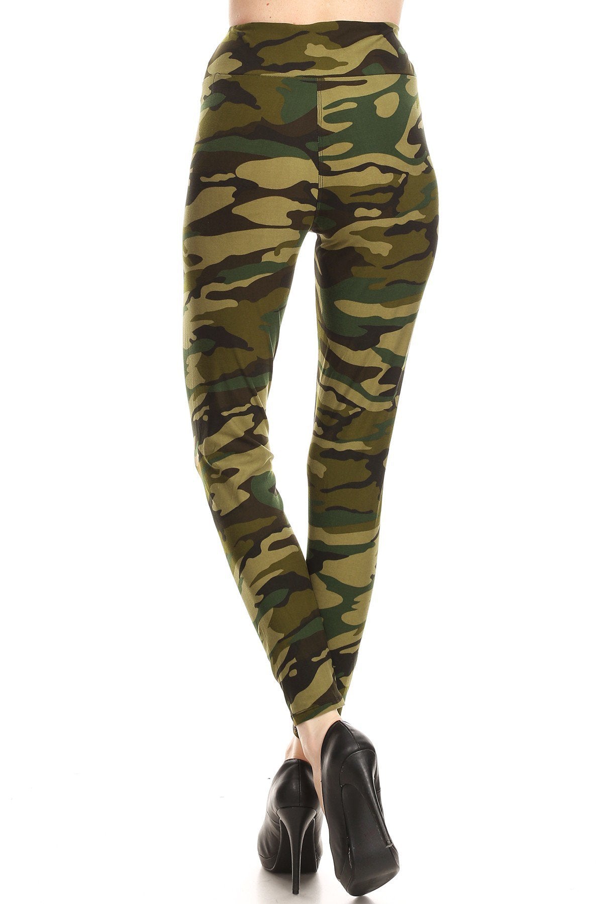 Women Regular High Waist Camouflage Military Printed Yoga Work Out Pan ...