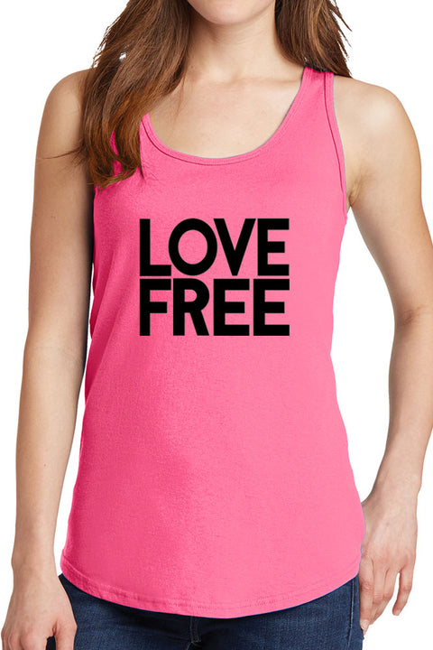 Women's Love Free Design Core Cotton Tank Tops -XS~4XL