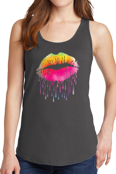 Women’s Lips Like Sugar Core Cotton Tank Tops